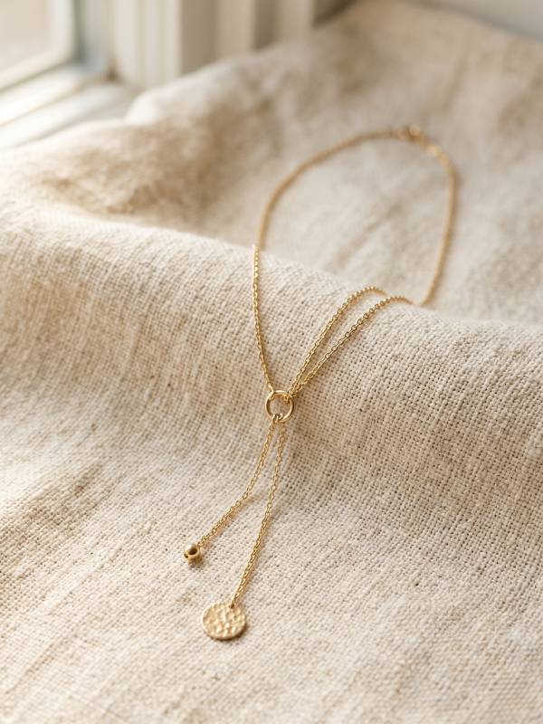 Greco Lariat, Yellow Gold